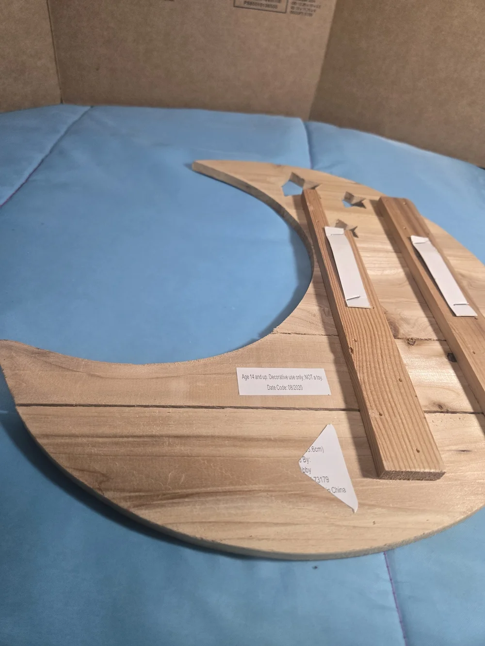 Hobby Lobby wooden crescent